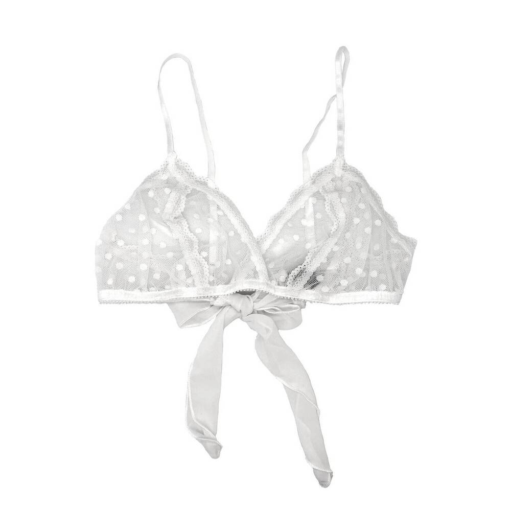 NEW ONLY HEARTS women's coucou lola bralette in white